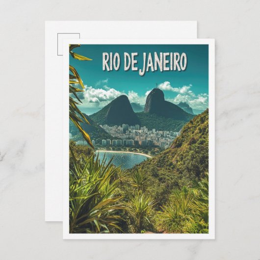 Schönes Rio de janeiro Brasilien Reisen Postkarte (Vorne/Hinten)