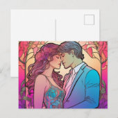 Schönes romantisches Paar Postkarte (Vorne/Hinten)