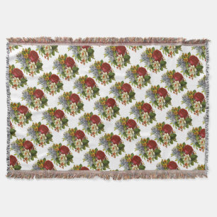 Schönes Romantisches SommBouquet mit Rote Rose Decke