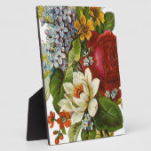 Schönes Romantisches SommBouquet mit Rote Rose Fotoplatte (Seite)