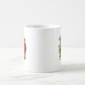 Schönes Romantisches SommBouquet mit Rote Rose Kaffeetasse (Mittel)
