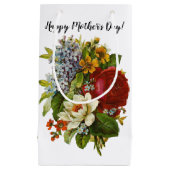 Schönes Romantisches SommBouquet mit Rote Rose Kleine Geschenktüte (Vorderseite)