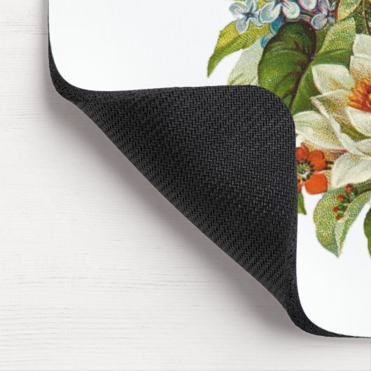 Schönes Romantisches SommBouquet mit Rote Rose Mousepad (Ecke)