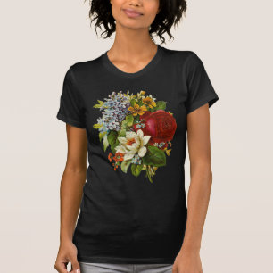 Schönes Romantisches SommBouquet mit Rote Rose T-Shirt