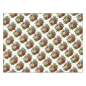 Schönes Romantisches SommBouquet mit Rote Rose Tischdecke (Vorderseite (Horizontal))