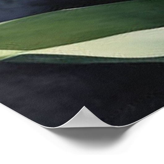 Schönes romantisches Tulip-Feld Poster (Ecke)