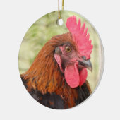 Schönes Rooster Keramik Ornament (Links)