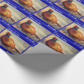 Schönes Rooster Pheasant Geschenkpapier (Ecke)