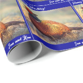 Schönes Rooster Pheasant Geschenkpapier (Rolleneckpunkt)