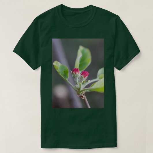 Schönes rosa Apfelblüte T-Shirt (Design vorne)
