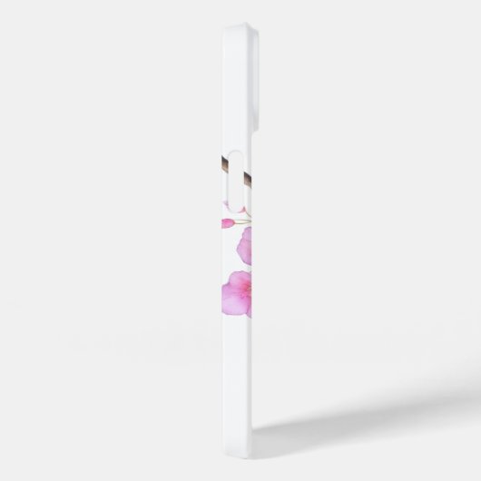 Schönes rosa Aquarellkirschenskript Case-Mate iPhone Hülle (Rückseite / Rechts)