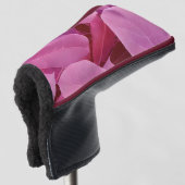 Schönes rosa Blattmuster Golf Headcover (3/4 Vorderseite)