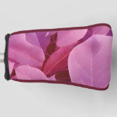 Schönes rosa Blattmuster Golf Headcover (Vorderseite)