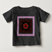 Schönes rosa blaues Herz für Liebe-Design Baby T-shirt (Vorderseite)