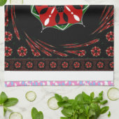 Schönes rosa blaues Herz für Liebe-Design Handtuch (Gefaltet)