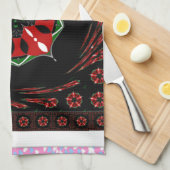 Schönes rosa blaues Herz für Liebe-Design Handtuch (Viertel Falte)