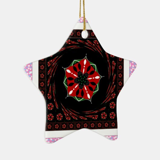 Schönes rosa blaues Herz für Liebe-Design Keramik Ornament (Rechts)