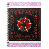 Schönes rosa blaues Herz für Liebe-Design Notizblock (Vorderseite)