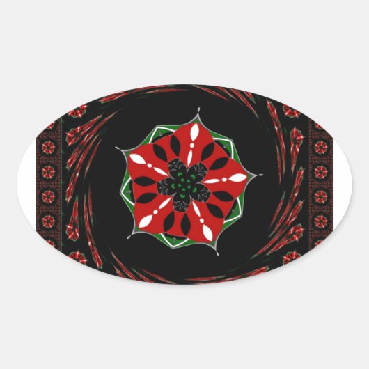 Schönes rosa blaues Herz für Liebe-Design Ovaler Aufkleber (Vorderseite)