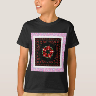 Schönes rosa blaues Herz für Liebe-Design T-Shirt