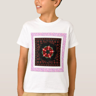 Schönes rosa blaues Herz für Liebe-Design T-Shirt