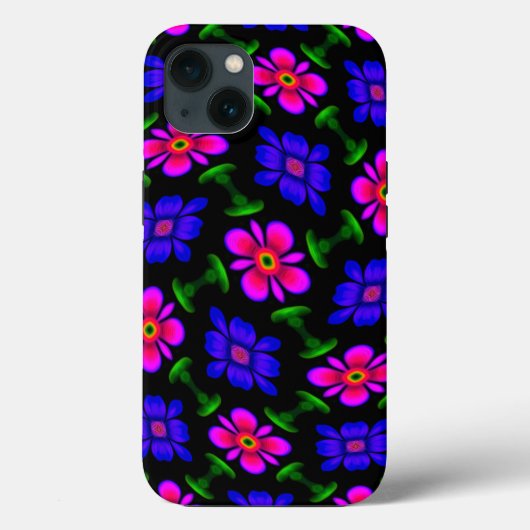 Schönes rosa Blume Muster Case-Mate iPhone Hülle (Rückseite)