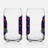 Schönes rosa Blume Muster Dosenglas (Links)