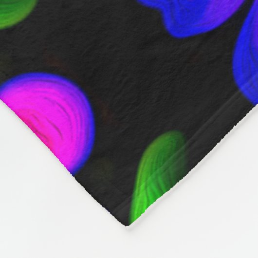 Schönes rosa Blume Muster Fleecedecke (Ecke)