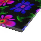 Schönes rosa Blume Muster Schneidebrett (Ecke)