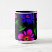 Schönes rosa Blume Muster Tasse (Zentrum)