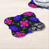 Schönes rosa Blume Muster Untersetzer (angewinkelt)