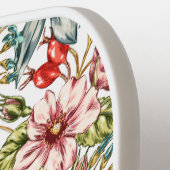 Schönes rosa Blumenmuster Pickleball Schläger (Linke Seite)