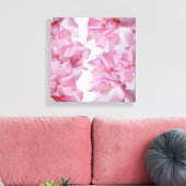 Schönes Rosa Blütenblatt abstrakt Leinwanddruck (Insitu (Wohnzimmer))