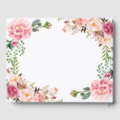 Schönes Rosa-Brautparty Gästebuch (Rückseite)