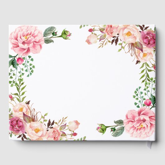 Schönes Rosa-Brautparty Gästebuch (Rückseite)