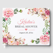 Schönes Rosa-Brautparty Gästebuch (Vorderseite)