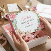 Schönes Rosa-Brautparty Gästebuch