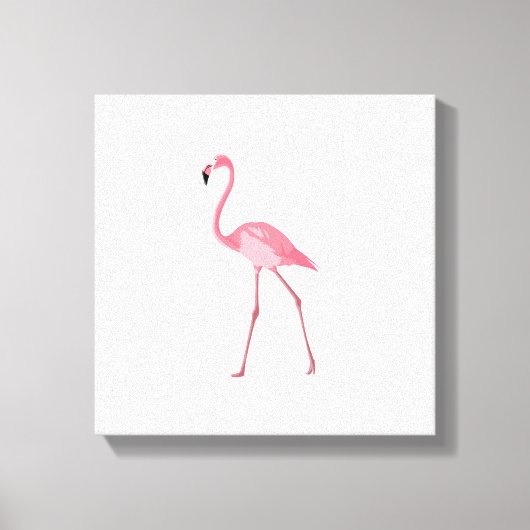 Schönes rosa Flamingo Leinwanddruck (Vorderseite)