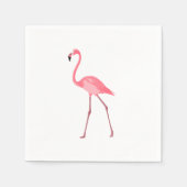 Schönes rosa Flamingo Serviette (Vorderseite)