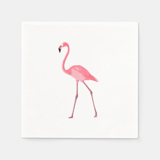 Schönes rosa Flamingo Serviette (Vorderseite)