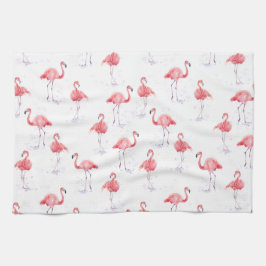 Schönes rosa Flamingos Muster Geschirrtuch