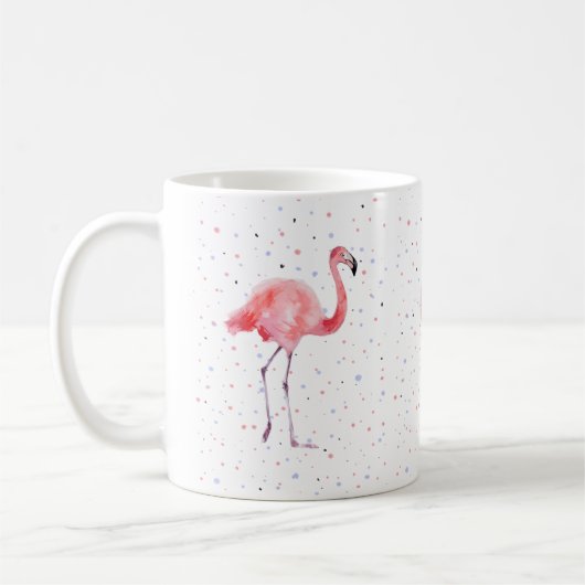 Schönes rosa Flamingos Muster Kaffeetasse (Links)