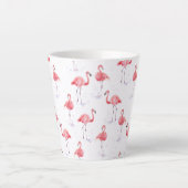 Schönes rosa Flamingos-Muster Milchtasse (Vorderseite)