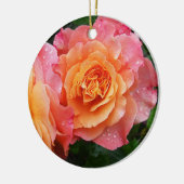 Schönes rosa Foto Keramik Ornament (Links)