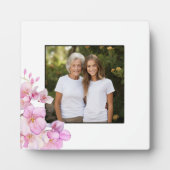 Schönes rosa Foto mit Kirschblüten Fotoplatte (Vorderseite)