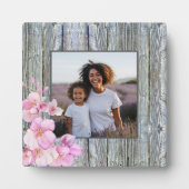 Schönes rosa Foto mit Kirschblüten Fotoplatte (Vorderseite)