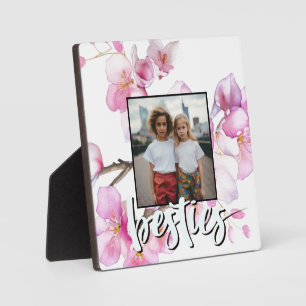 Schönes rosa Foto mit Kirschblüten Fotoplatte