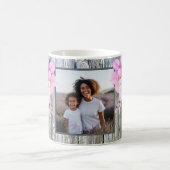 Schönes rosa Foto mit Kirschblüten Verwandlungstasse (Mittel)