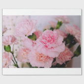Schönes rosa Gemälde Blume Fotogeschenk Geschenkpapier (Flach)