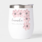 Schönes rosa-graues Pflaumentier Brautparty (Links)